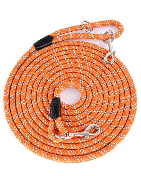 Lanwandeng Long Dog Leash for Dog Training 10FT/16FT/30FT/50FT/100FT Reflective Threads Check Cord Dog Leash